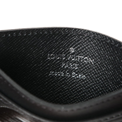Louis Vuitton X SUPREME Epi Card Holder Black 6 of 7