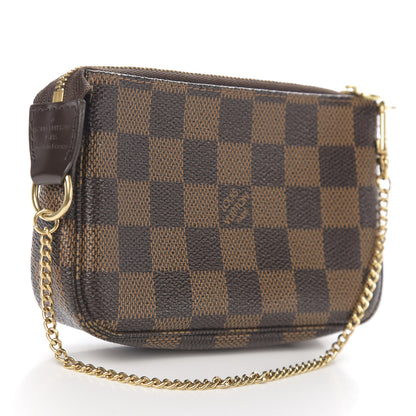 Louis Vuitton Damier Ebene Complice Trunks and Bags Mini Pochette Accessories Red 3 of 8