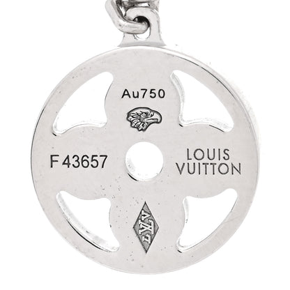 Louis Vuitton 18K White Gold Diamond Idylle Blossom Stud Earrings 4 of 4