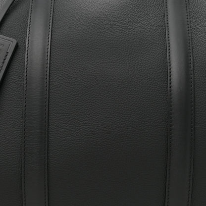 Louis Vuitton Grained Calfskin Aerogram Keepall Bandouliere 50 Black 7 of 10