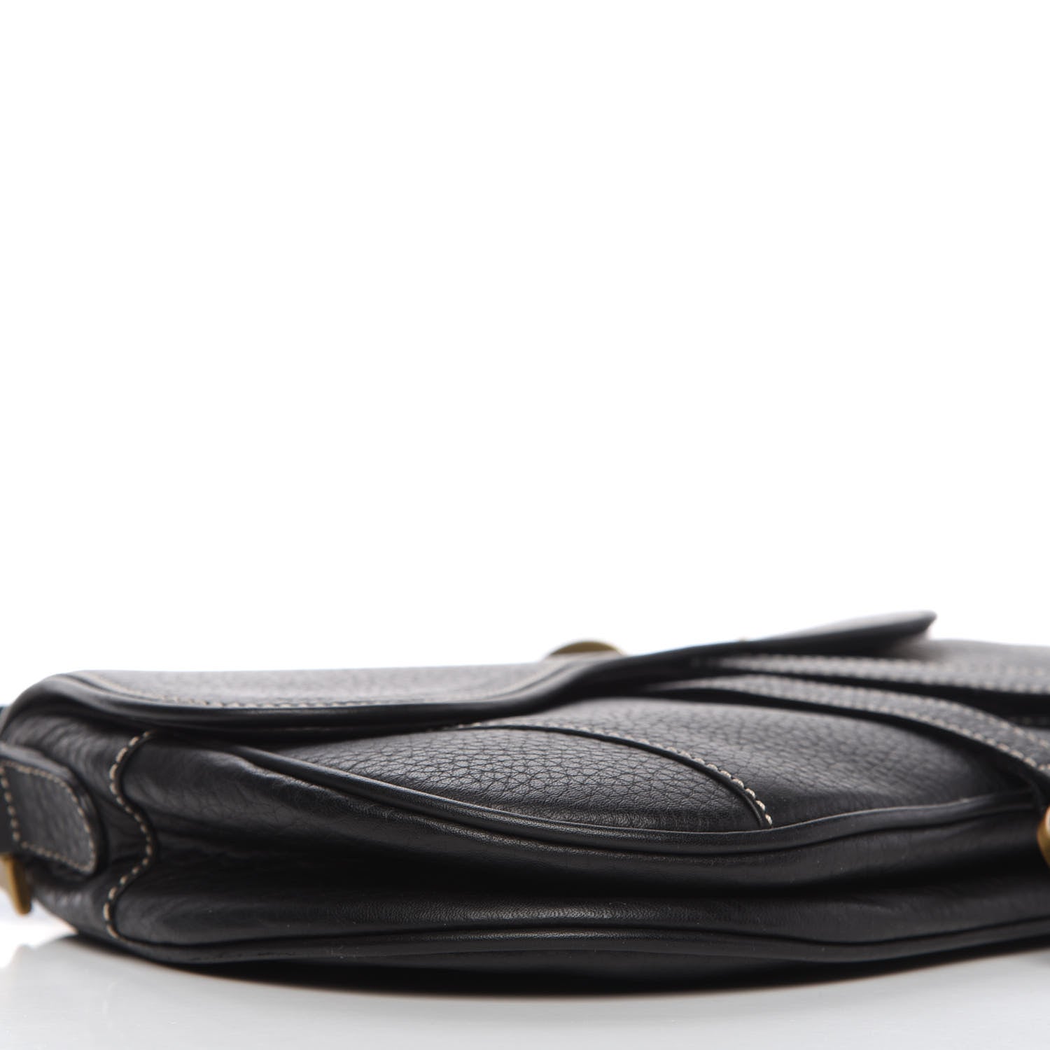 Christian Dior Calfskin Double Saddle Bag Black 6 of 10
