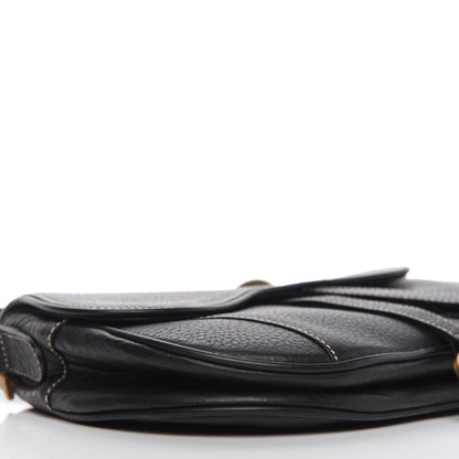 Christian Dior Calfskin Double Saddle Bag Black 6 of 10