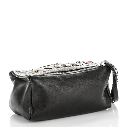 Givenchy Calfskin Embellished Pandora Wristlet Black 3 of 7