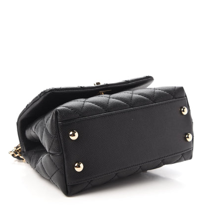 Chanel Caviar Quilted Extra Mini Coco Handle Flap Black 4 of 10