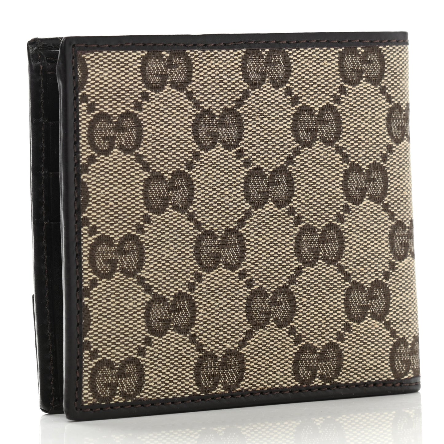 Monogram Britt Bi-Fold Wallet Dark Brown