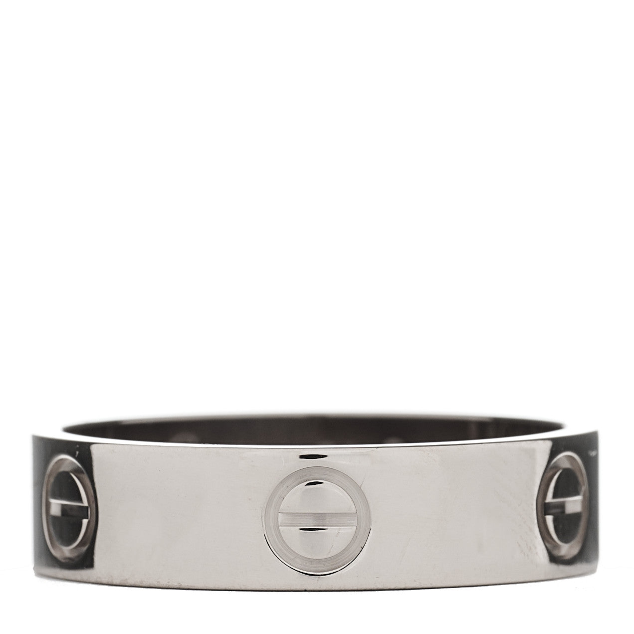 Cartier 18K White Gold 5.5mm LOVE Ring 61 9.5 1 of 4