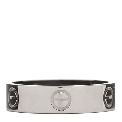 Cartier 18K White Gold 5.5mm LOVE Ring 61 9.5 1 of 4