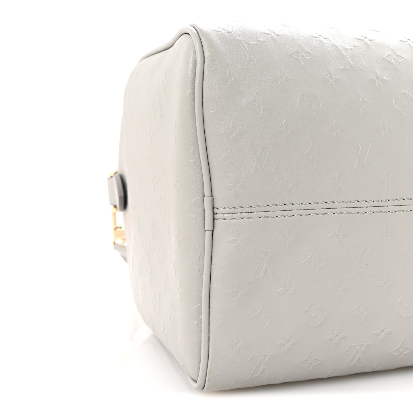 Calfskin Minigram Speedy Soft 30 Cloud Gray