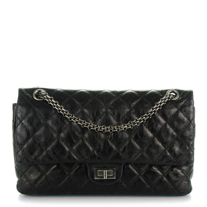 Chanel Metallic Calfskin Quilted 2.55 Reissue 226 Flap Black 1 of 7