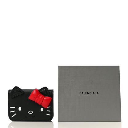 Balenciaga Calfskin Hello Kitty Mini Wallet Black 12 of 12