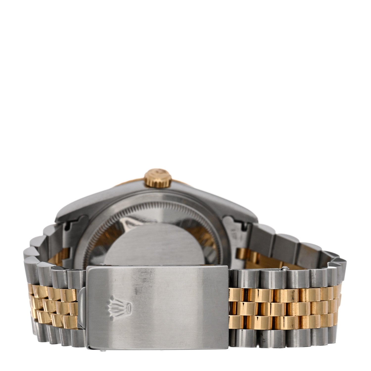 Rolex Stainless Steel 18K Yellow Gold Diamond 36mm Oyster Perpetual Datejust Watch White Roman 16233 3 of 4