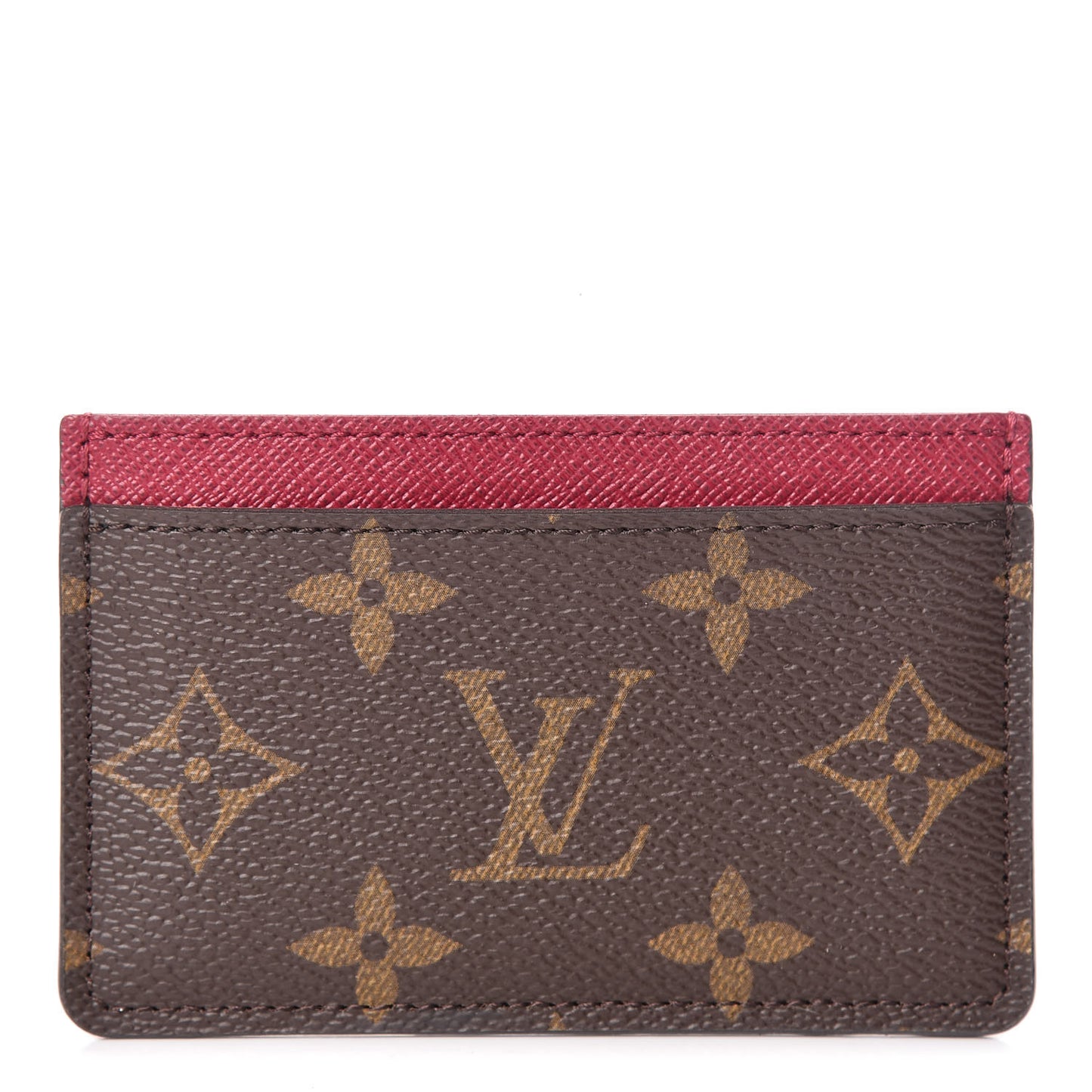 Monogram Card Holder Fuchsia