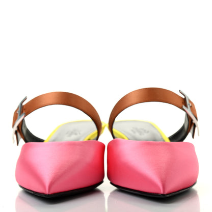 Hermes Satin Blink Mules 37 Multicolor 2 of 9
