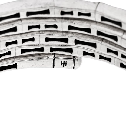John Hardy Sterling Silver Bamboo Coil Bangle Bracelet 3 of 4