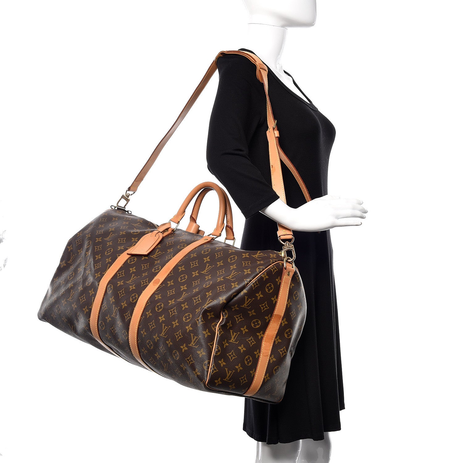 Louis Vuitton Monogram Keepall Bandouliere 55 2 of 13