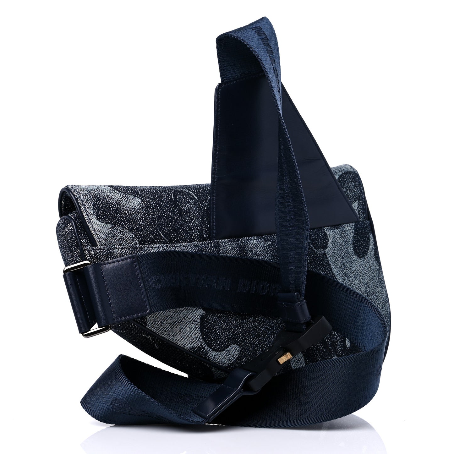 X Peter Doig Denim Camouflage Saddle Bag