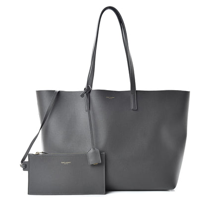 Saint Laurent Calfskin Large Shopping Tote Dark Grey 1 of 11