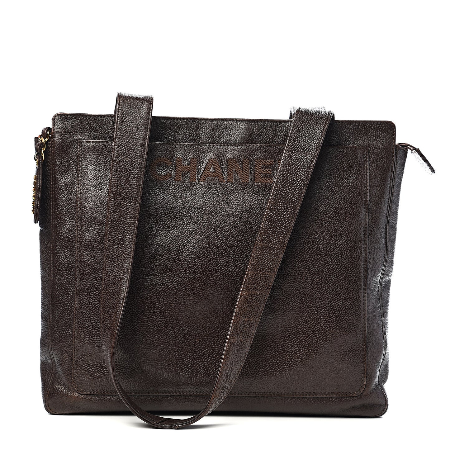 Caviar Shoulder Bag Brown