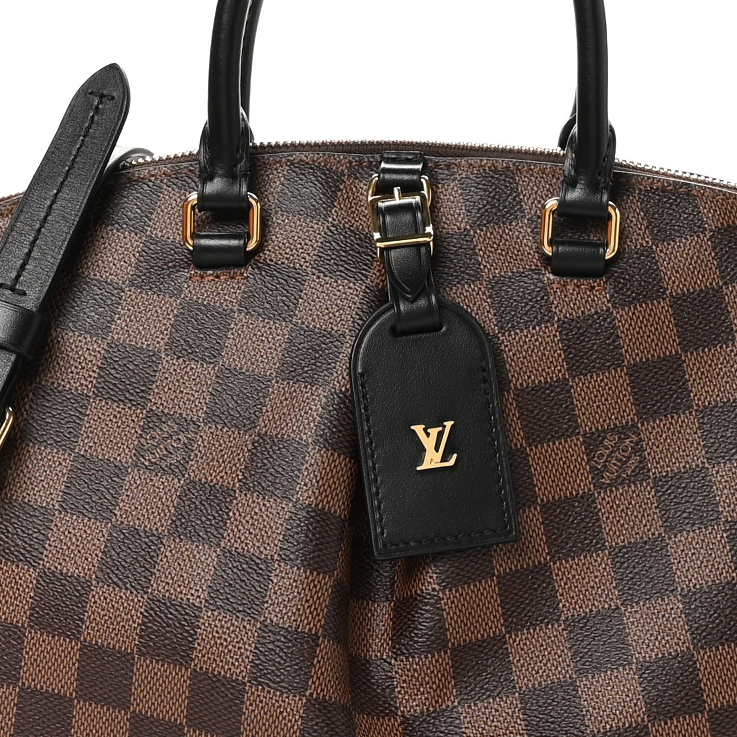 Louis Vuitton Damier Ebene Odeon Tote PM Black 7 of 10