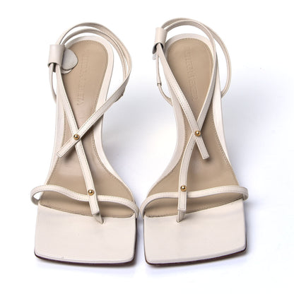 Bottega Veneta Lambskin Studded Stretch Multi Strap 90mm Sandals 36 Sea Salt 5 of 10