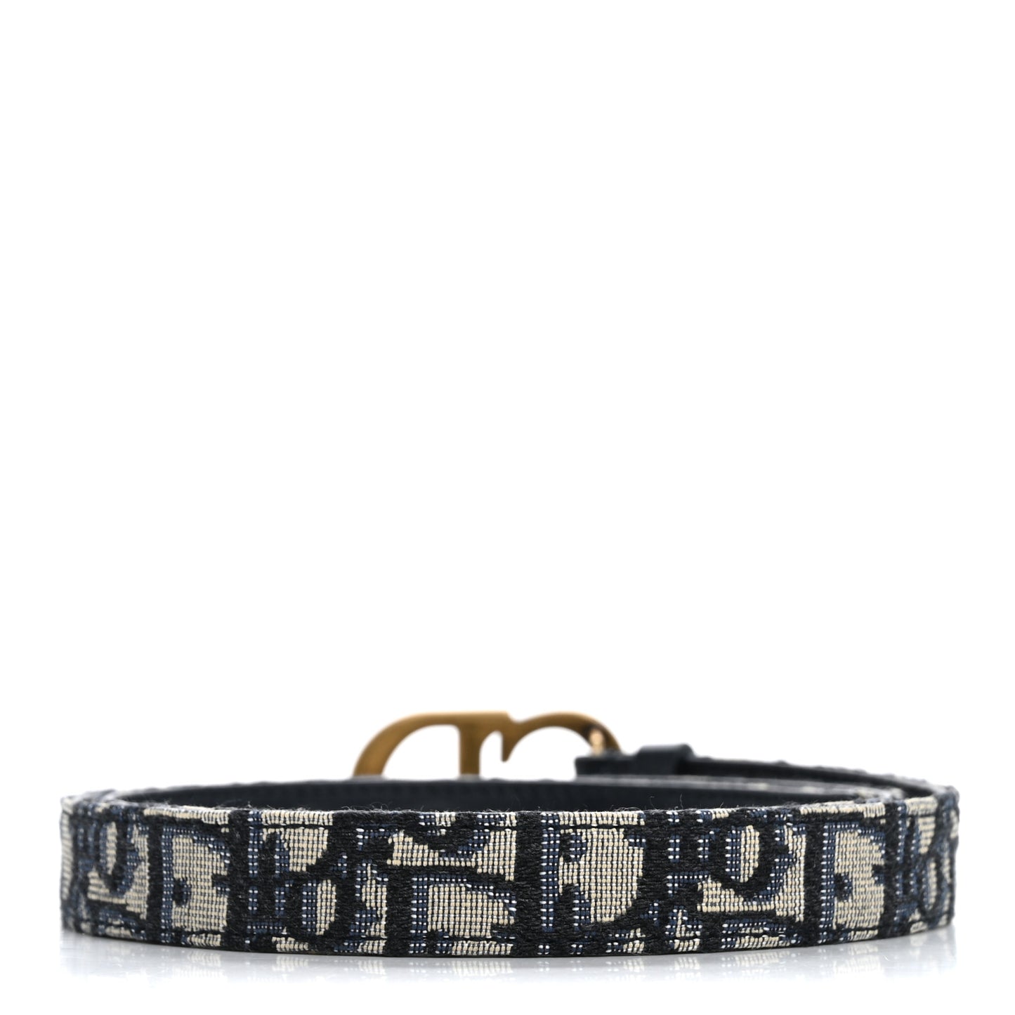 Jacquard Oblique 20mm Saddle Belt 80 32 Blue