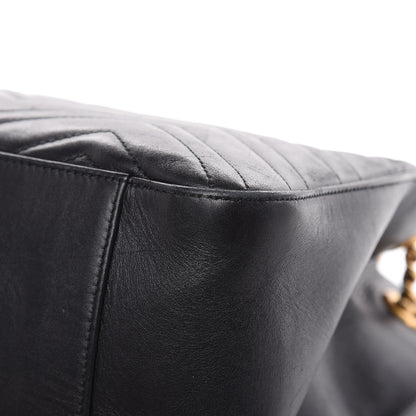 Gucci Calfskin Matelasse Medium GG Marmont Shoulder Tote Bag Black 11 of 19