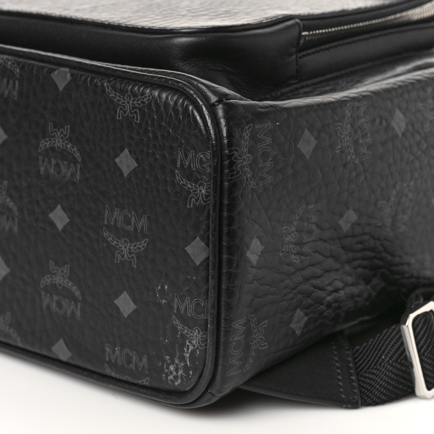 MCM Visetos Medium Stark Backpack Black 8 of 8