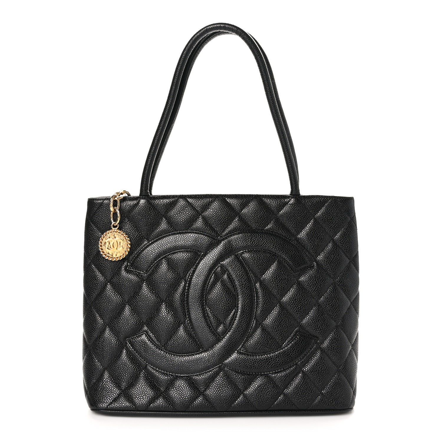 Chanel Caviar Quilted Medallion Tote Black 1 of 10