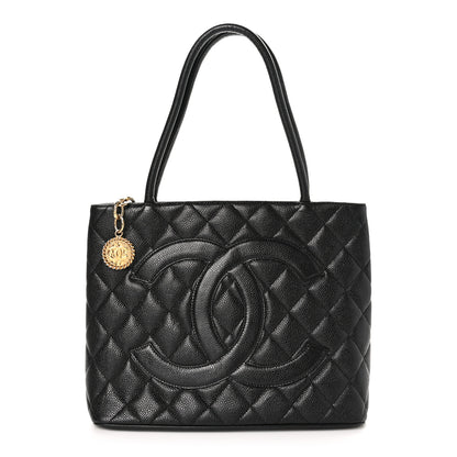 Chanel Caviar Quilted Medallion Tote Black 1 of 10
