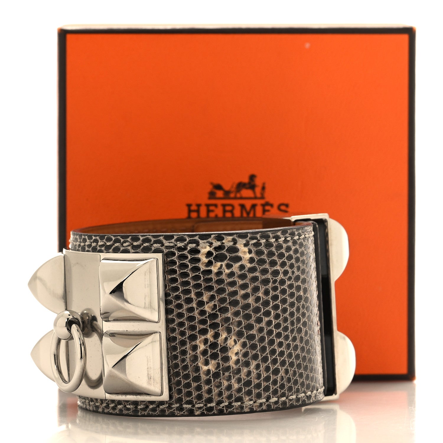 Hermes Lizard Collier De Chien CDC Bracelet S Ombre 6 of 6
