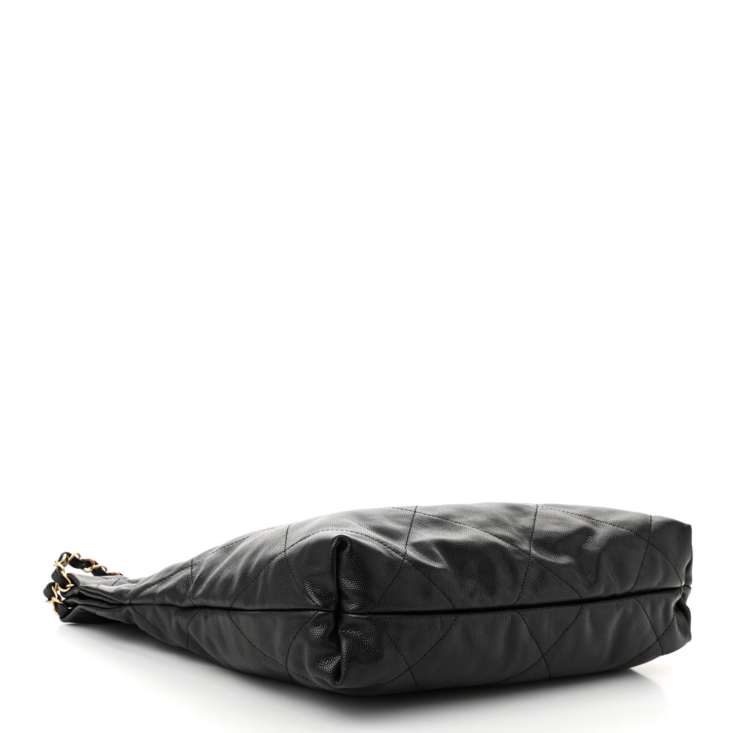 Shiny Caviar Quilted Monochrome Small Chanel 22 Black