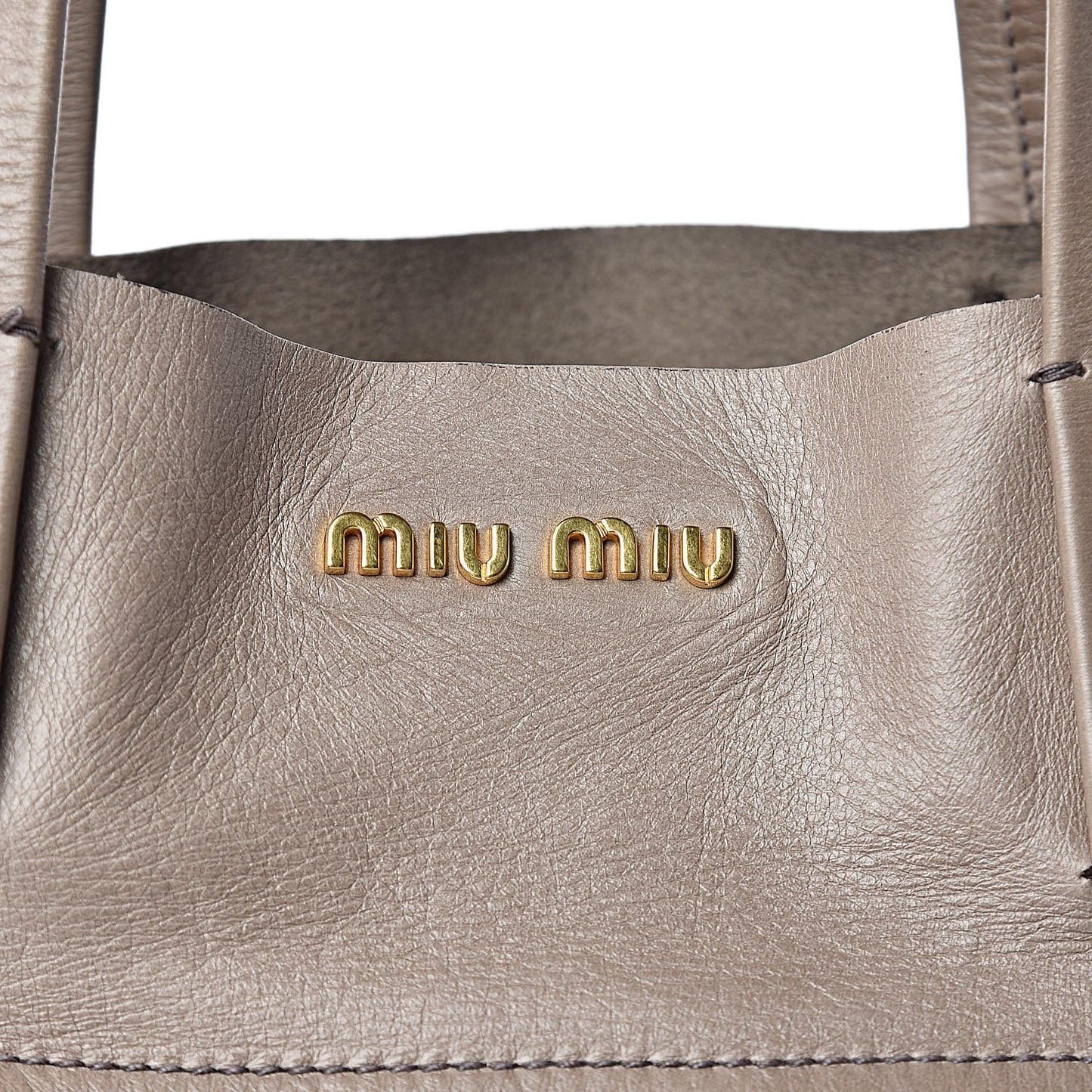 Vitello New Calfskin Shopping Tote Pietra