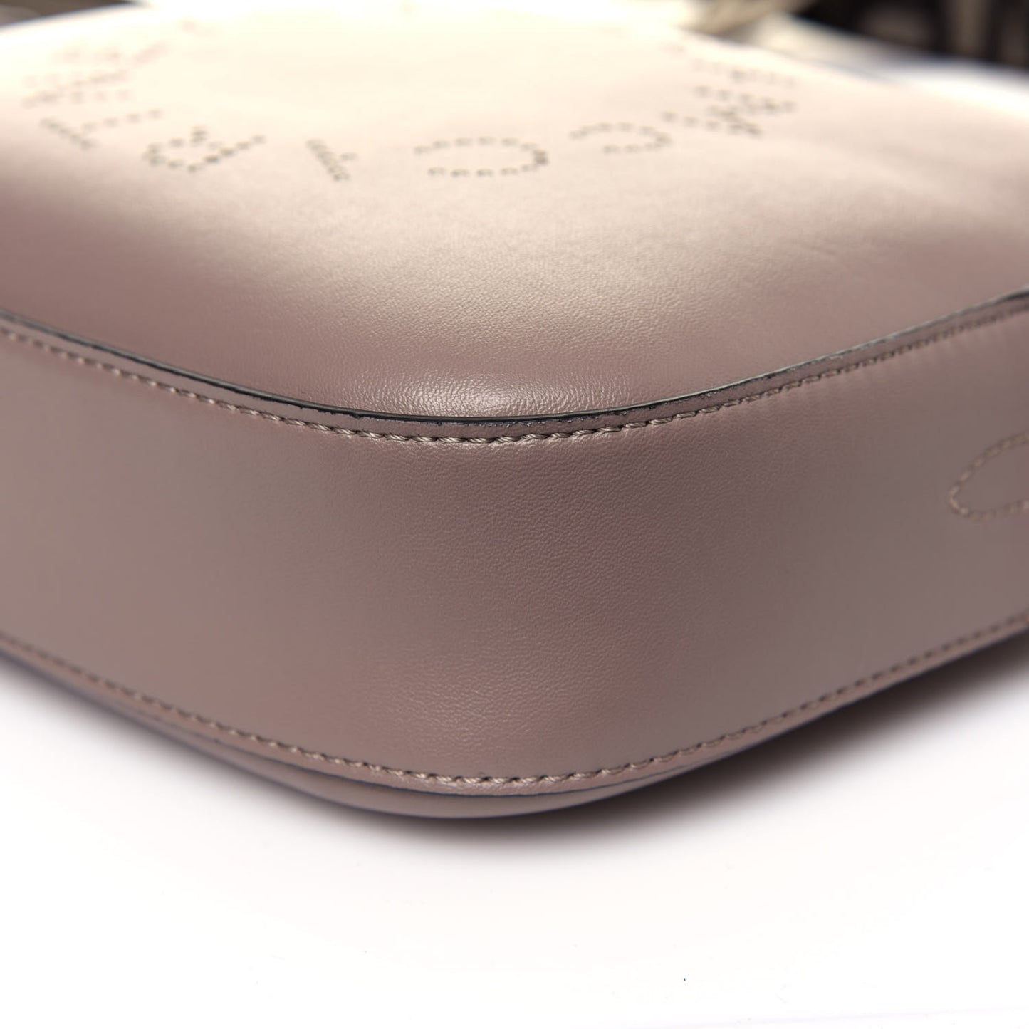 Eco Alter Nappa Perforated Logo Mini Bag Dark Taupe