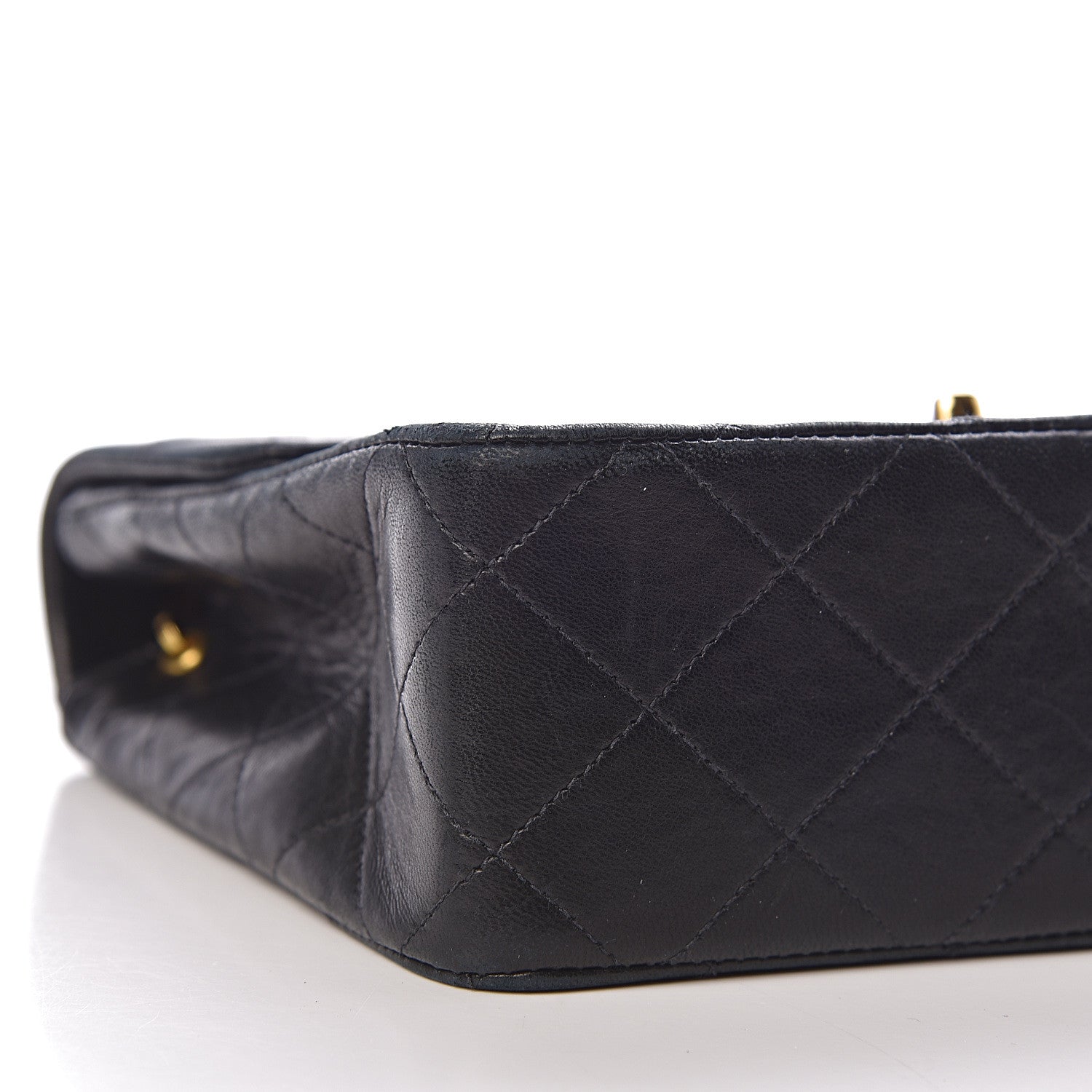 Chanel Lambskin Quilted Mini Square Flap Black 10 of 11