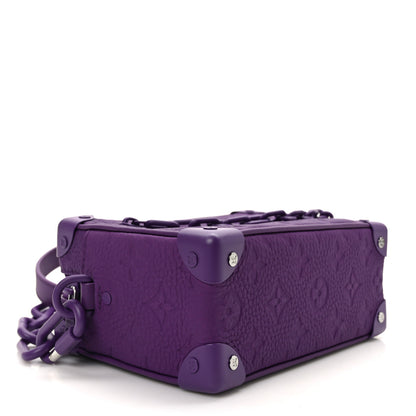 Louis Vuitton Taurillon Monogram Mini Soft Trunk Black Purple Night 4 of 11
