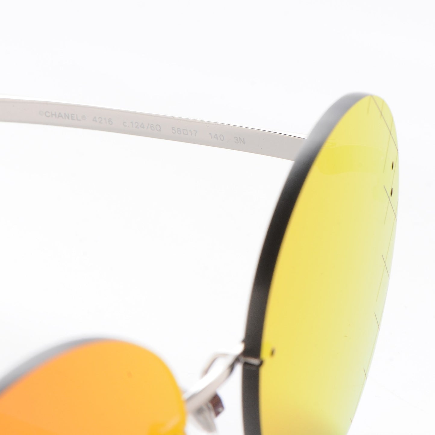 Mirrored Round Sunglasses 4216 Red