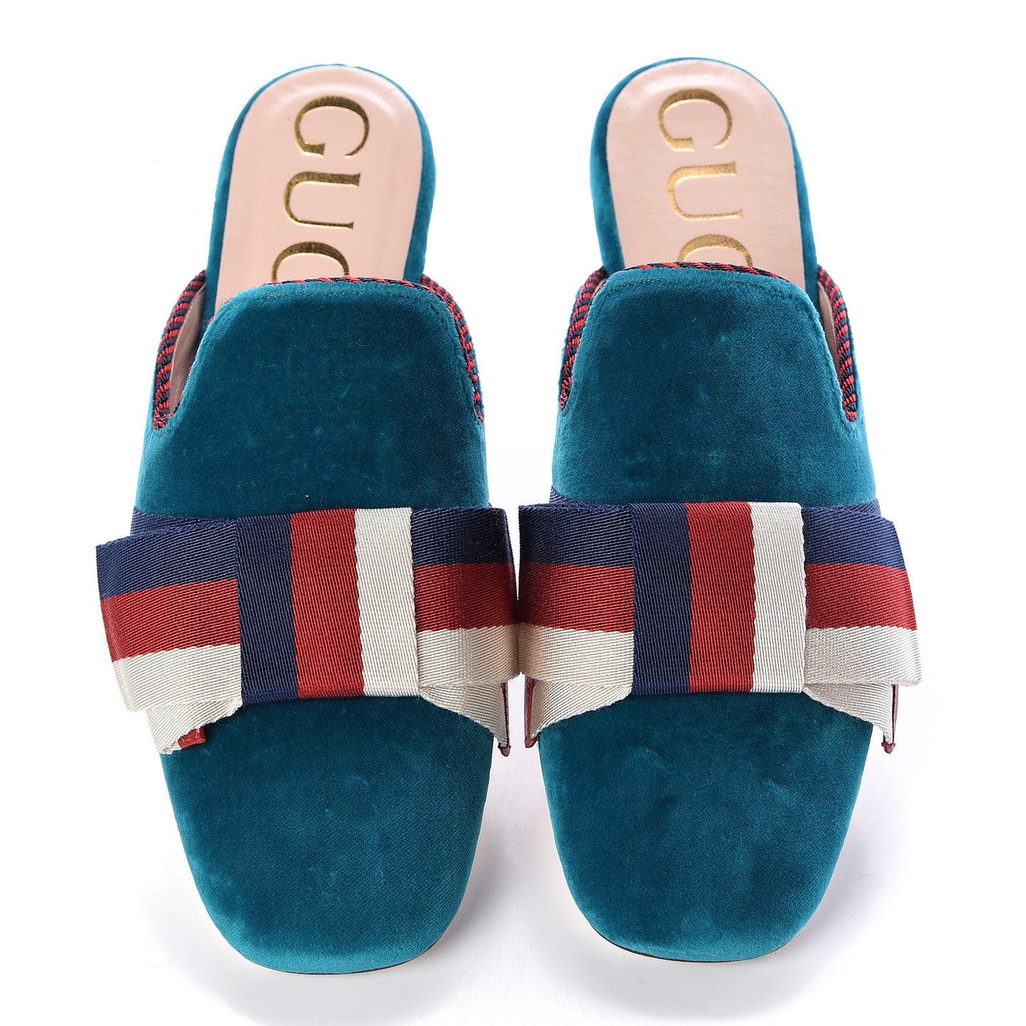 Softy Velvet Sylvie Bow Slippers 36.5 Pavone