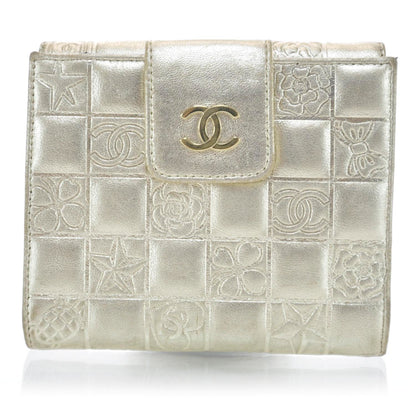 Chanel Lambskin Precious Symbols Compact Wallet Gold 1 of 7