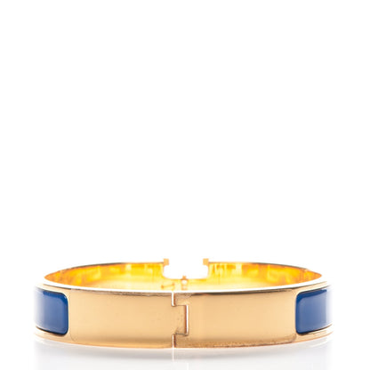 Hermes Enamel Narrow Clic Clac H Bracelet GM Bleu Royal 3 of 5