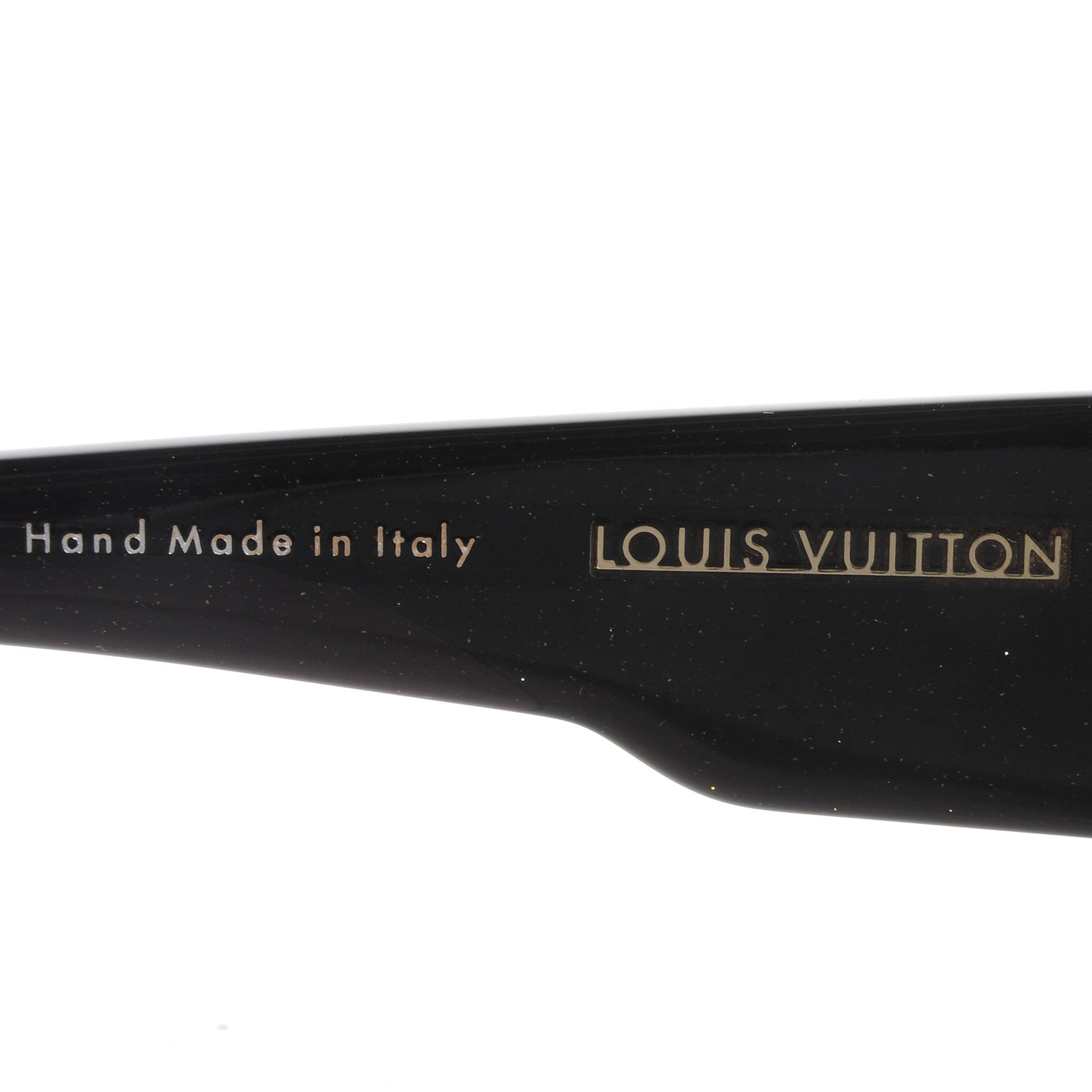 Louis Vuitton Acetate Hortensia Sunglasses Z0365W Black Glitter 3 of 4