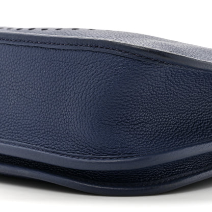 Hermes Taurillon Clemence EVELYNE III PM Bleu Encre 9 of 11