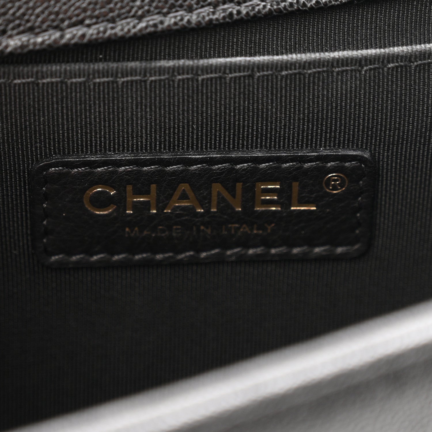 Chanel Iridescent Caviar Chevron Quilted Medium Boy Flap Black 6 of 10