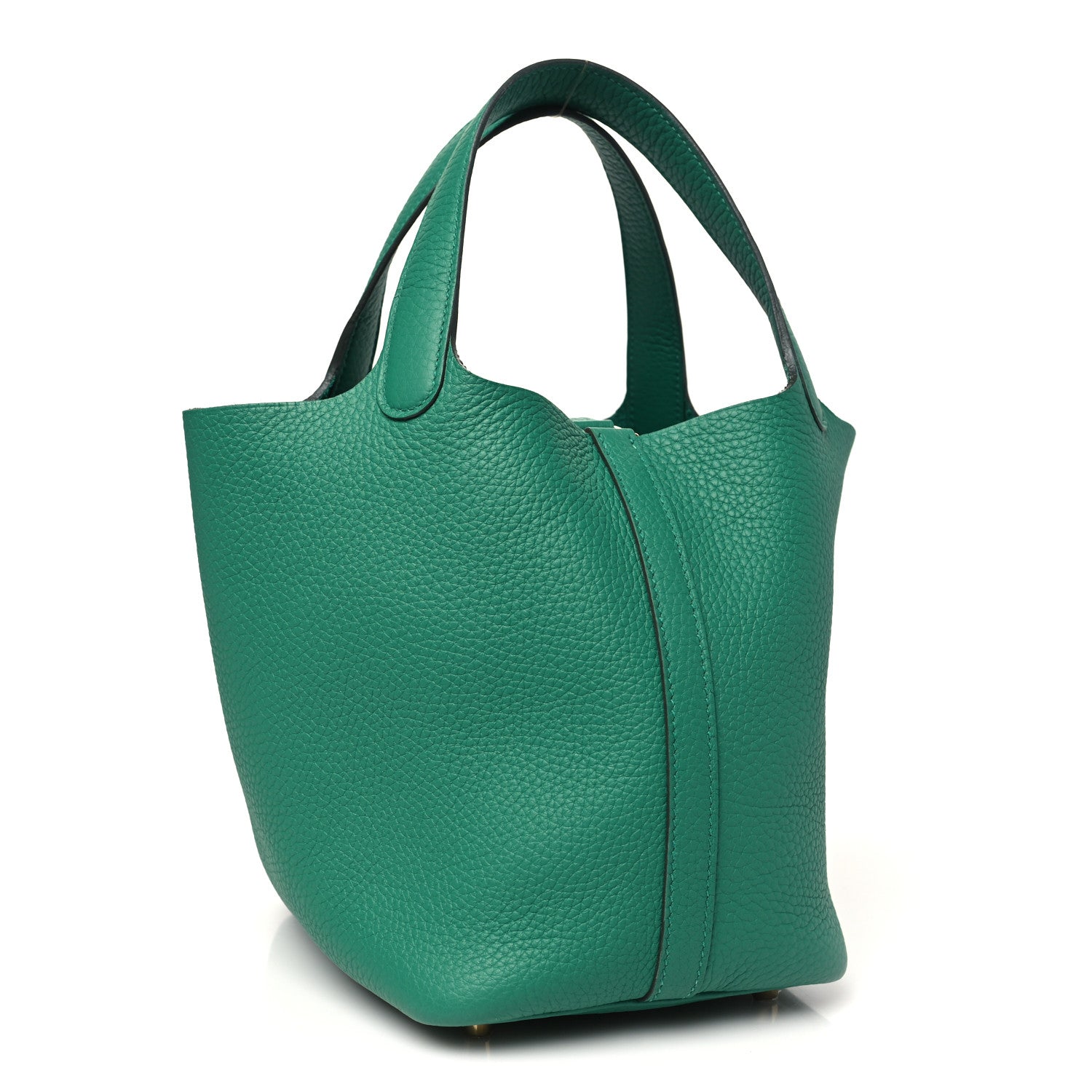Hermes Taurillon Clemence Picotin Lock 18 PM Vert Jade Vert Jade 3 of 11