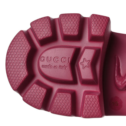 Gucci Rubber Womens Horsebit Ankle Boots 37 Petunia 6 of 7