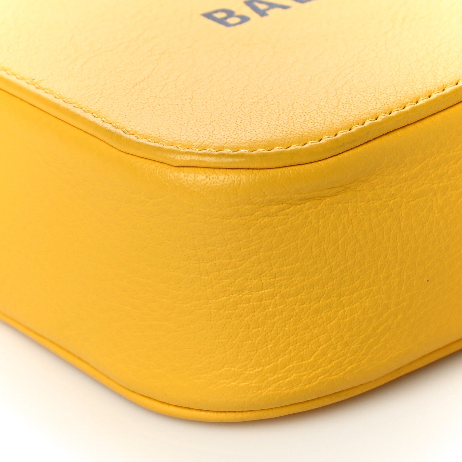 Balenciaga Calfskin Logo XS Everyday Camera Bag Yellow Black 9 of 11