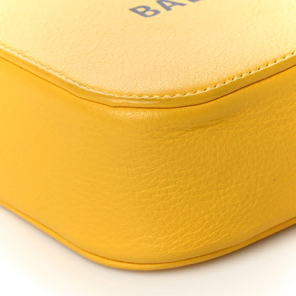 Balenciaga Calfskin Logo XS Everyday Camera Bag Yellow Black 9 of 11