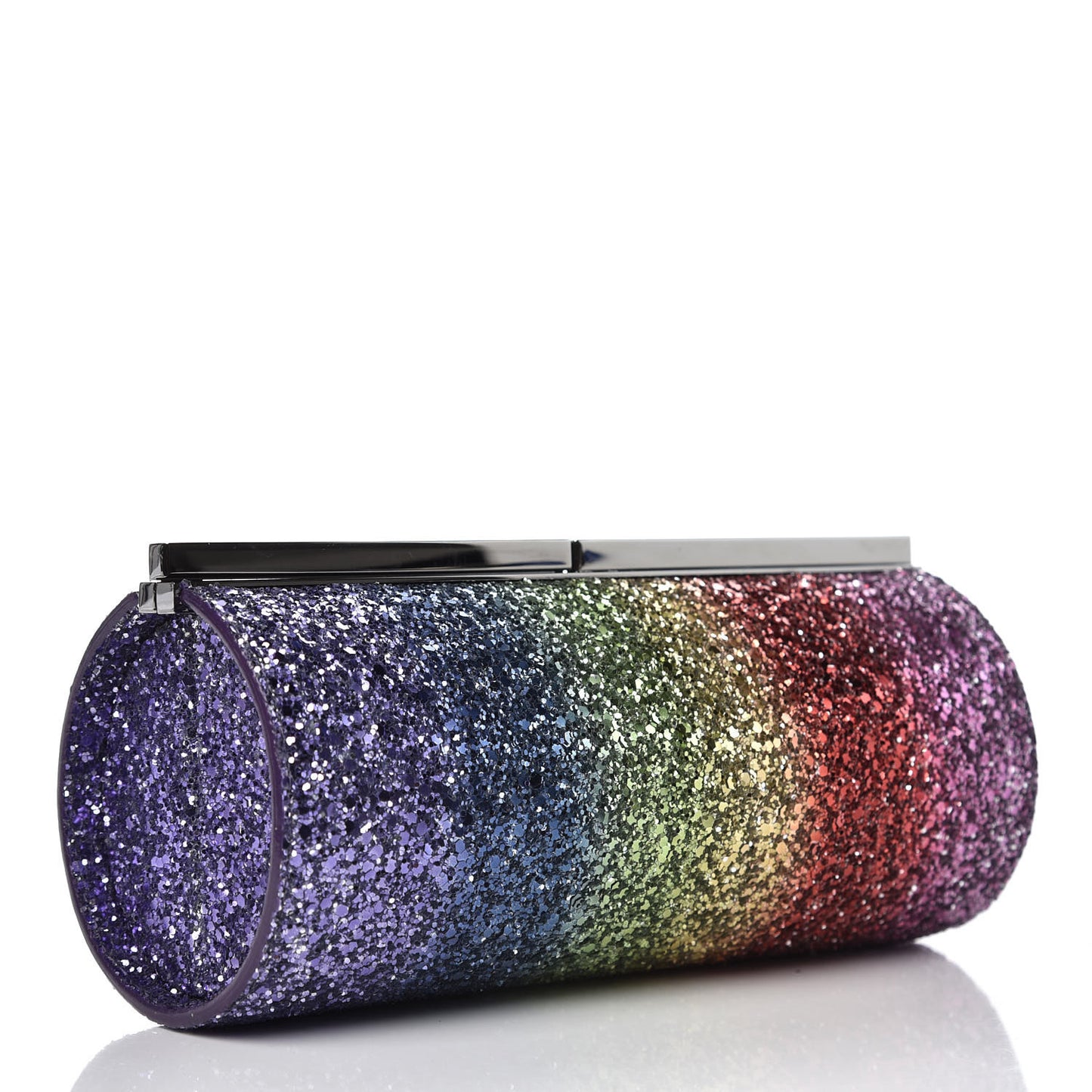 Coarse Glitter Trinket Clutch Rainbow Degrade