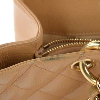 Chanel Caviar Quilted Grand Shopping Tote GST Beige 3 of 13