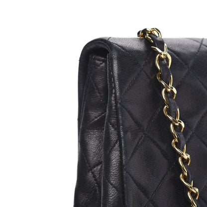 Chanel Lambskin Quilted Mini Square Flap Bag Black 13 of 17