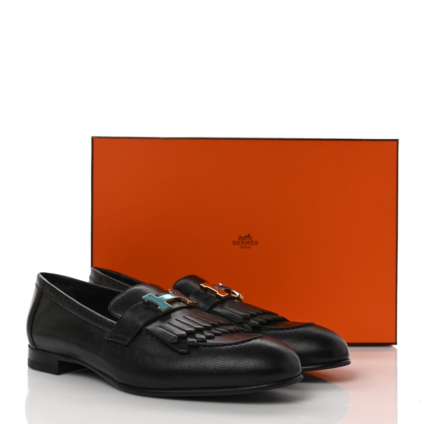 Goatskin Womens Royal Loafers 39 Black